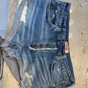 Free People Romeo Rolled denim shorts